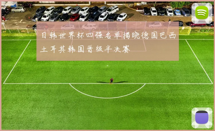 日韩世界杯四强名单揭晓德国巴西土耳其韩国晋级半决赛